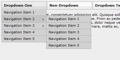 JavaScript Dropdown Menu with Multi Levels