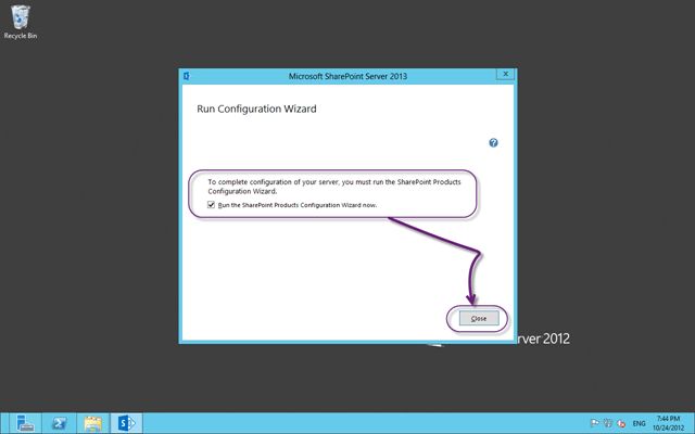 Run the Configuration Wizard for SharePoint 2013