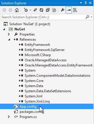 Oracle中使用Entity Framework 6.x Code-First