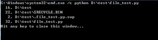 python 判断 windows 隐藏文件/系统文件