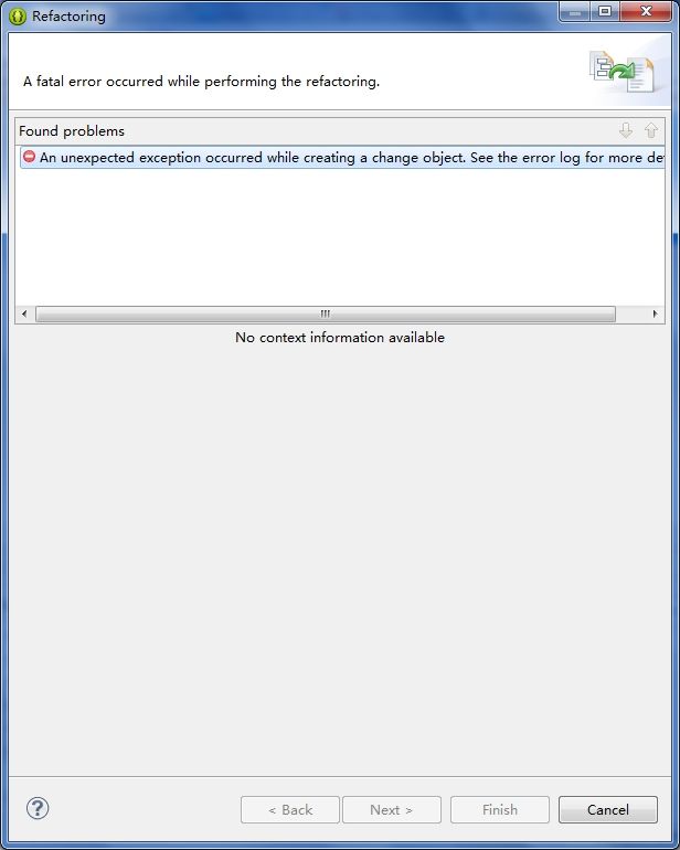 Android An unexpected exception occurred while creating a change object. see the error log for more details