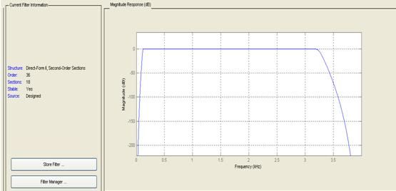 MATLAB FDATool IIR数字滤波器设计