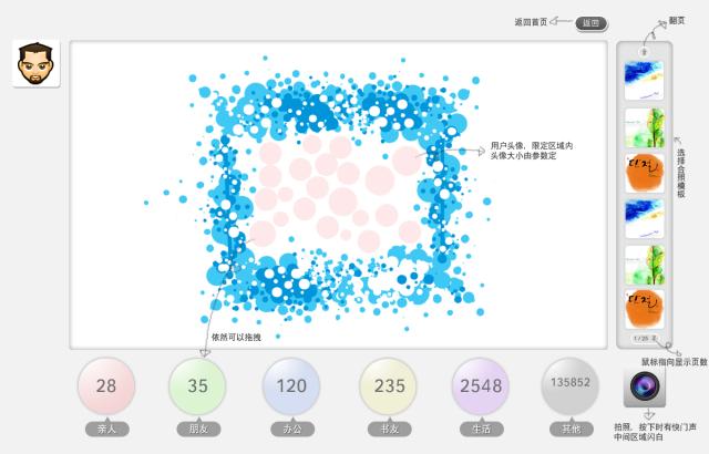 微博集体照UI重构草图