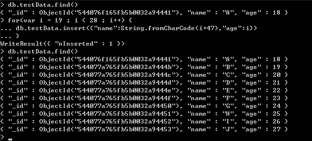 windows下mongodb基础玩法系列二CURD操作（创建、更新、读取和删除）