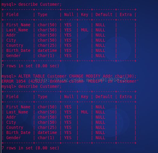 linux之SQL语句简明教程---ALTER TABLE