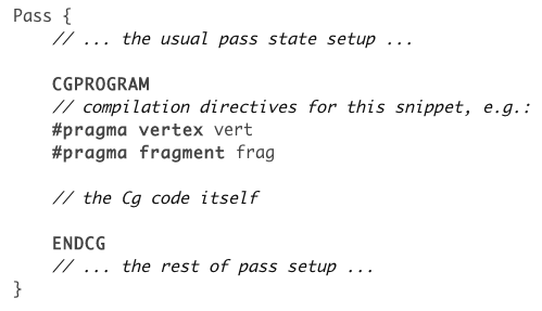 Vertex and fragment programs