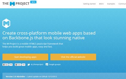 the m project backbone js open source