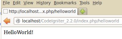 CodeIgniter入门——HelloWorld