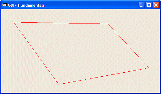 Closed Shape With Straight Lines