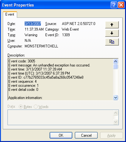 [翻译]ASP.NET 2.0中的健康监测系统（Health Monitoring）(1) - 基本应用