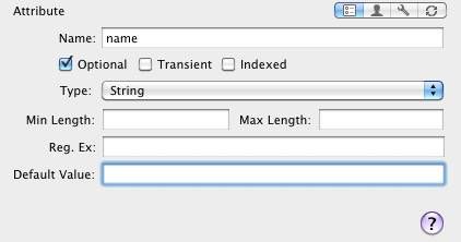 Setting name attribute screenshot