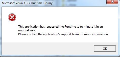 RunTime报错的一个原因，以及截图