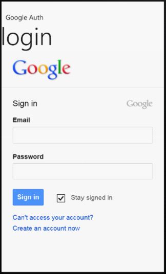 Google OAuth2 on Windows Phone