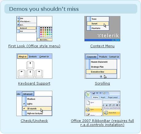 功能强大的radcontrols for Asp.net