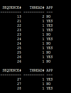 FAL[client]: Failed to request gap sequence GAP - thread 1 sequence 29-29