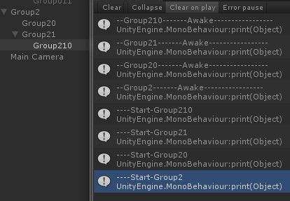 关于Unity3D对象和脚本实例调用的顺序探究