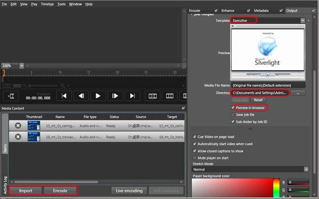一个silverlight播放器的DEMO(Expression Encoder 2)_第1张图片