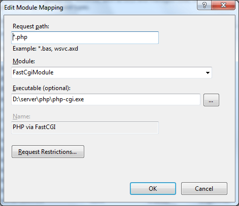 IIS7设置PHP