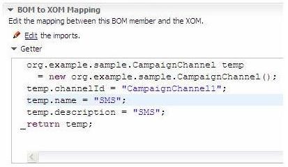 图 7. BOM to XOM Mapping