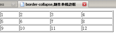 TABLE的1PT边框