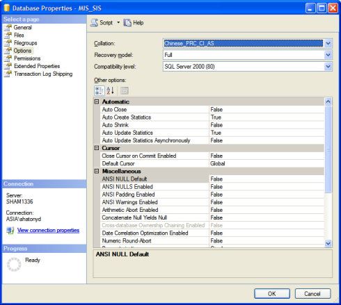 SQL2005中文乱码解决方案 - LQS - 我的舞台,我的心灵空间