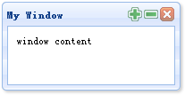 easyUI 自定义window工具