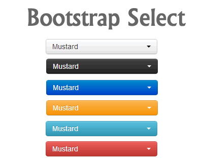 Bootstrap 风格的下拉按框：Bootstrap Select