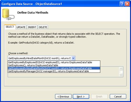 Scott Mitchell 的ASP.NET 2.0数据教程之六:: 编程设置ObjectDataSource的参数值