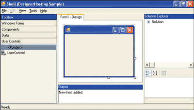 Create And Host Custom Designers With The .NET Framework 2.0