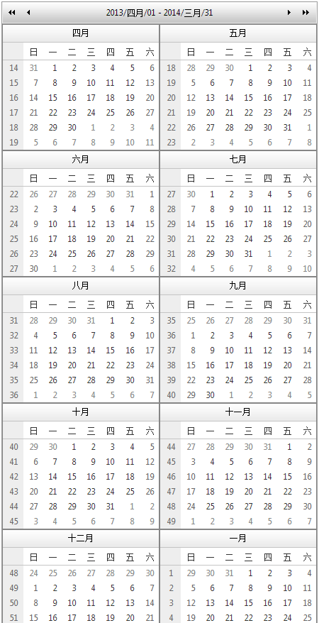 telerik的RadCalendar控件学习