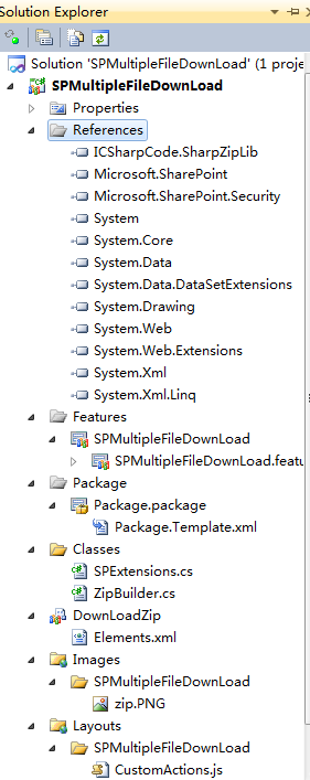 Custom Ribbon Action (DownLoad Multiple File) -------------SharePoint 2010_第1张图片