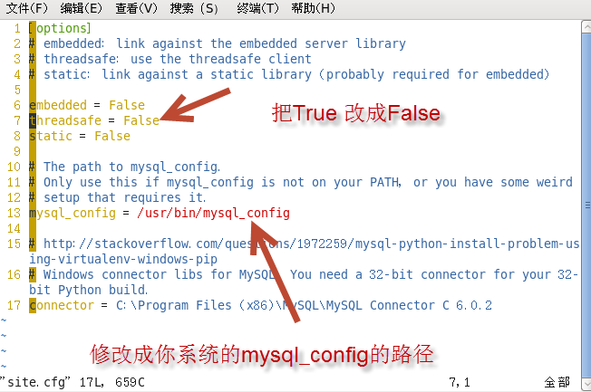 Centos的 mysql for python的下载与安装