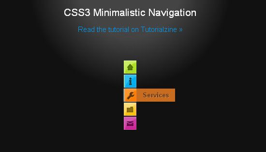 25 个实用的CSS3 动画按钮/菜单教程
