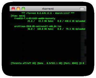 rtorrent screenshot