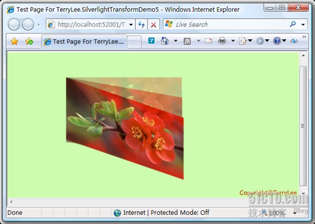 （29）：Silverlight 2 使用Transform实现更炫的效果（上）