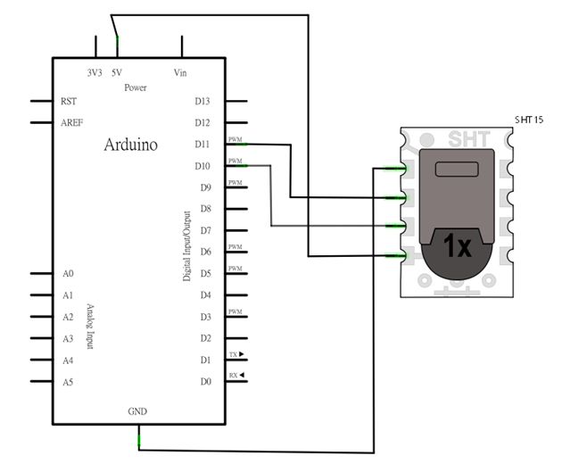 Arduino连接SHT10温湿度传感器--返回值不正常解决办法