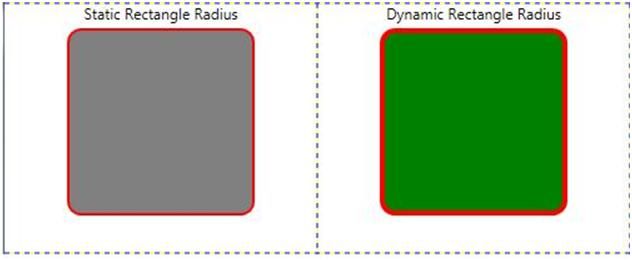 Dynamic and static Rectangle in WPF