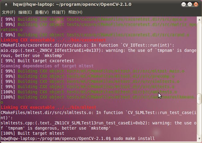 Ubuntu10.10中安装opencv2.1_数字图像处理