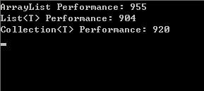 List<T> 和 Collection<T> 性能比较