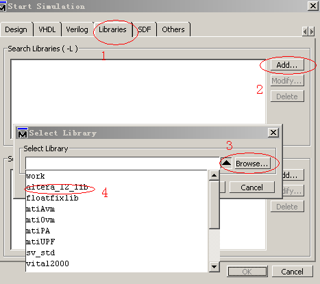 Modelsim SE 仿真 ALTERA FPGA IP