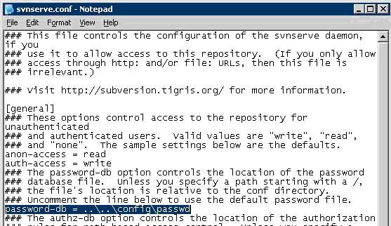 转:Subversion & TortoiseSVN: Installed and started on Windows 2003 server and local machines