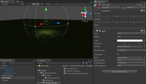 Point light adjustments to place trees.