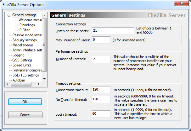 FileZilla ftp服务器安装