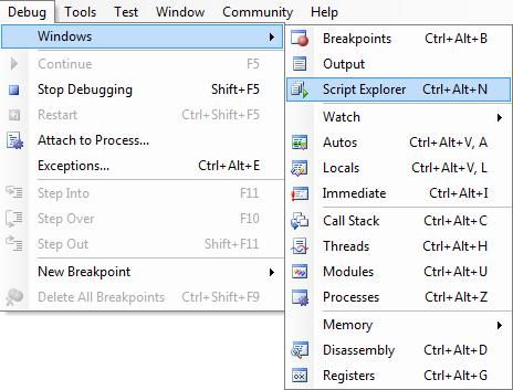 JScript Debugging in Visual Web Developer 2005