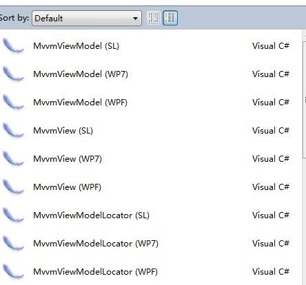 初学Windows Phone：MVVM Light Toolkit from：http://www.cnblogs.com/lrj525/archive/2012/04/05/2433226.html