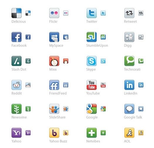 Vector Social Media Icons