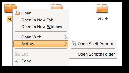 Fig.01: Open Shell Prompt Here Script