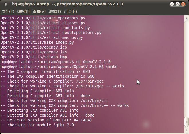 Ubuntu10.10中安装opencv2.1_数字图像处理