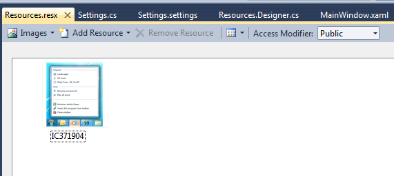 WPF 的另类资源方式 Resources.resx