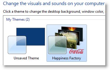 How to Share a Theme With All Users in a Windows 7 Computer?